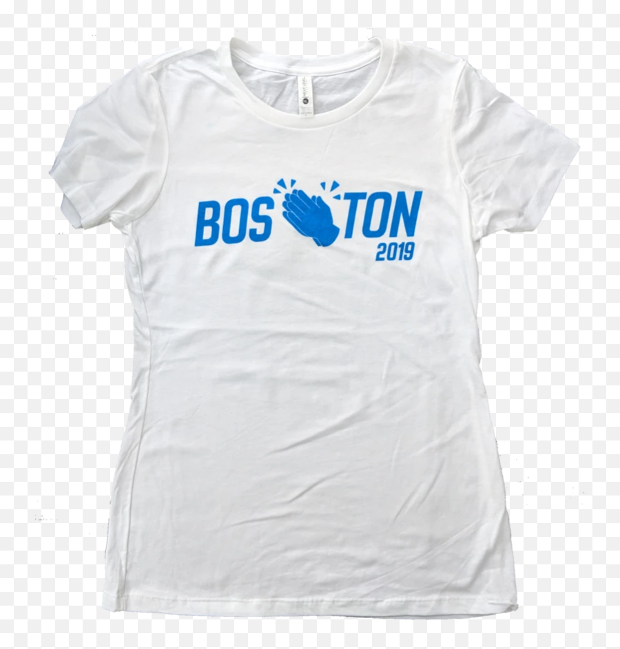 Womens Boston 2019 Emoji Tee - Active Shirt,Women's Emoji Shirt