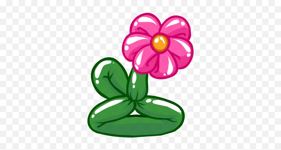 Balloon Flower Hat Club Penguin Wiki Fandom - Flower Hat Clipart Emoji,Flower Emojis