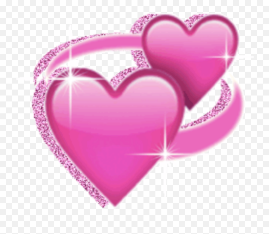 Pink Sparkle Emoji Emojiheart Heart Pinkheart Pinkspark - Heart,Sparkle Emoji Transparent