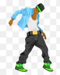 Dancing Man Transparent Png Clipart - Hip Hop Cartoon Emoji