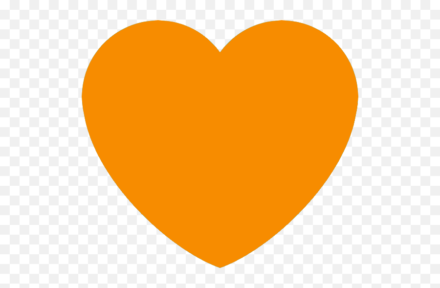 Free Orange Heart Transparent Download Free Clip Art Free - Orange Heart Transparent Emoji,Orange Heart Emoji