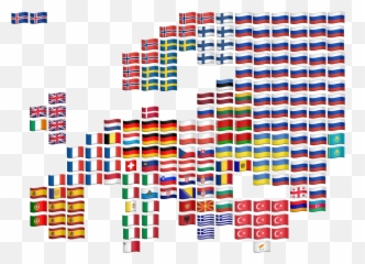 Got Inspired By The Other Emoji Map Here And Made My Own - Map With Flag Emojis,Bodybuilder Emoji