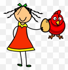 Clipart Of Fed Egg To And Broken Doll - Png Download Full Tegning Av En Jente Emoji,Emoji For Pussy