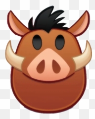 Pumbaa - Disney Emoji Lion King,Sign Of The Horns Emoji