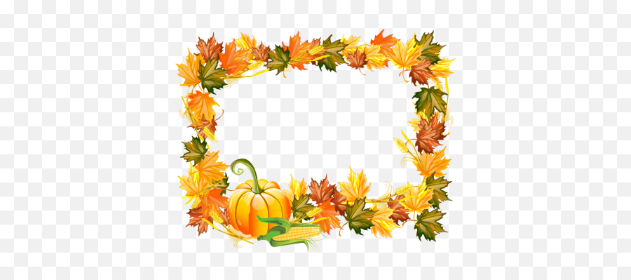 Pin On Cadre Et Bordure 4 Saison - Thanksgiving Png Emoji,Fall Leaves Emoji