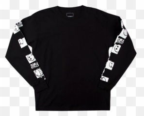 Ls Cowboy Bebop Checker Emoticon Tee - Sweater Emoji,Cowboy Emoticon