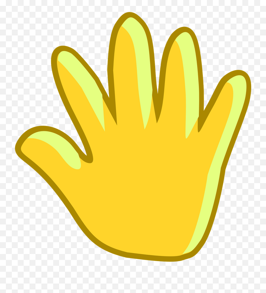 Palm Hand Digits Finger Gesture - Clip Art Hand Emoji,Three Finger Emoji