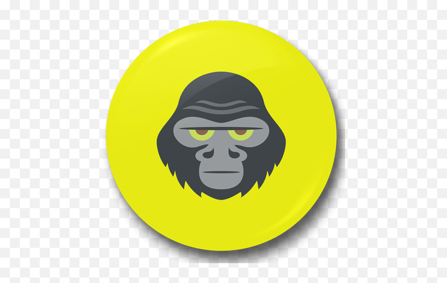 Download Gorilla Face Badge - Clipart Gorilla Face Emoji,Gorilla Emoji