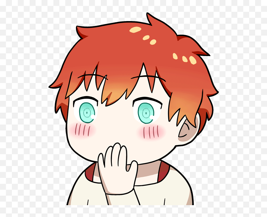 I Made A Saeran Emoji For My Friend - Cartoon,Shivering Emoji