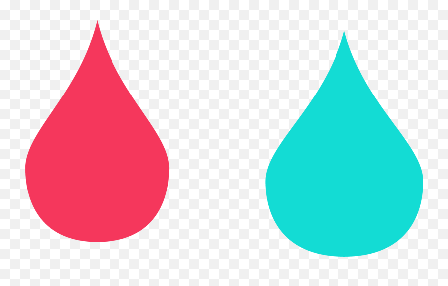 Teardrop Blue Pink Water Droplet - Circle Emoji,Teardrop Emoji Transparent