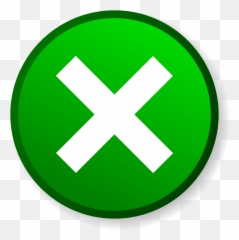 Deletion Icon Green - Check And Red X Png Emoji