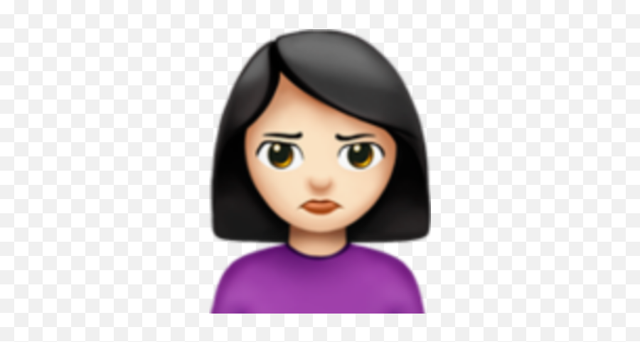 Emoji Emojis Emojisticker - Woman Pouting Emoji,Black Female Emoji