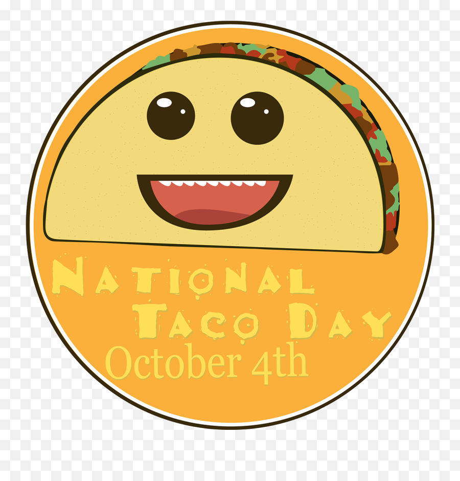 National Taco Day Campaign - Smiley Emoji,Taco Emoticon