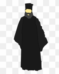 Priest Catholic Monk Robe Church - Arthodox Clipart Emoji