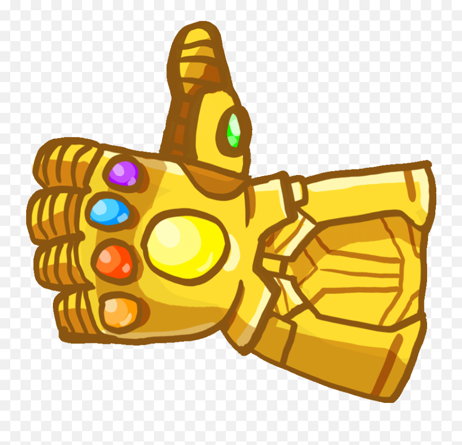 Infinity War Infinity Gauntlet Clipart - Thanos Snap Gif Png Emoji,Thanos Emoji