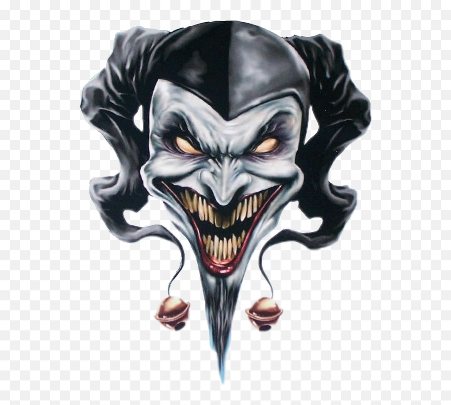 Sticker Joker Jester - Evil Joker Tattoo Emoji,Jester Emoji