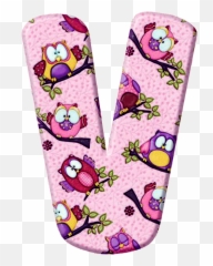 V De Alfabeto Decorativo Bee Clipart - Owl Alphabet Letters Emoji,Snowboard Emoji