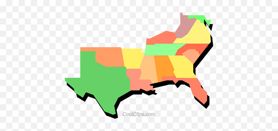 Southeast United States Clipart - Southern United States Png Emoji,Confederate Emoji