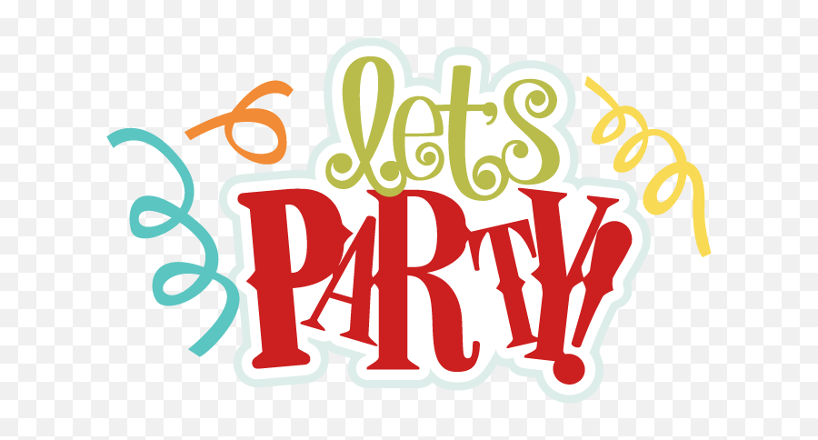 Transparent Party Time Clipart - Birthday Party Title Emoji,Party Time Emoji