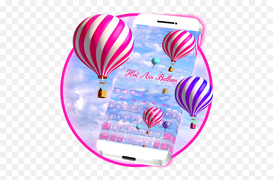 Beautiful Hot Air Balloons Keyboard U2013 Applications Sur - Hot Air Balloon Emoji,Ballons Emoji