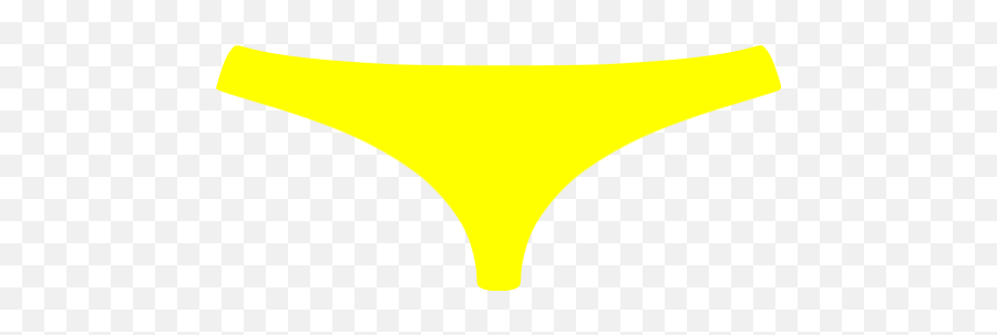 Yellow Womens Underwear Icon - Underpants Emoji,Underwear Emoticon