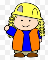Construction Worker Heavy Machinery Child Bulldozer - Kid Cartoon Construction Zone Signs Emoji,Construction Equipment Emoji