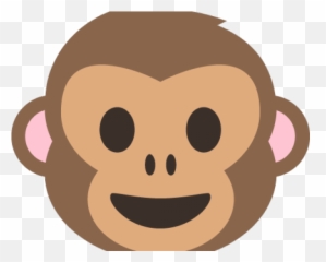 Download Hd Monkey Face Clipart - Cartoon Monkey Face Png Emoji,Emoji No Background