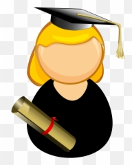 Graduated Student Clipart - Art Emoji