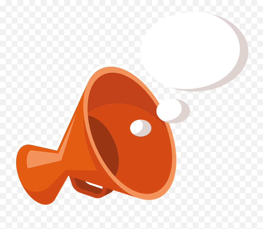 Megaphone Speech Bubble Clipart - Clip Art Emoji,Thinking Bubble Emoji
