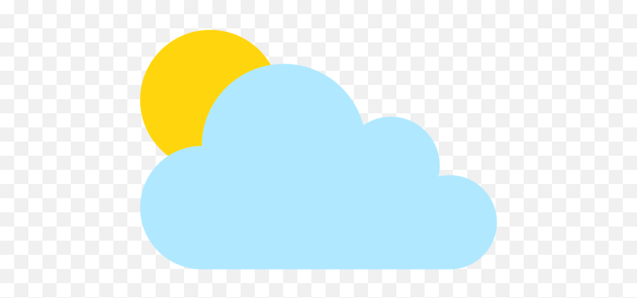 Sun Behind Cloud Emoji - Emoji Sol Nubes,Sun Emoji