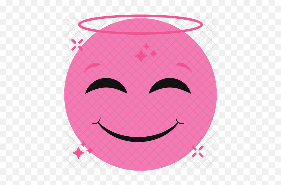 Blessed Emoji Emoji Icon Of Flat Style - Blessed Emoji Face Pink,Delighted Emoji