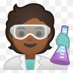 Scientist Emoji Clipart - Beaker,Flask Emoji