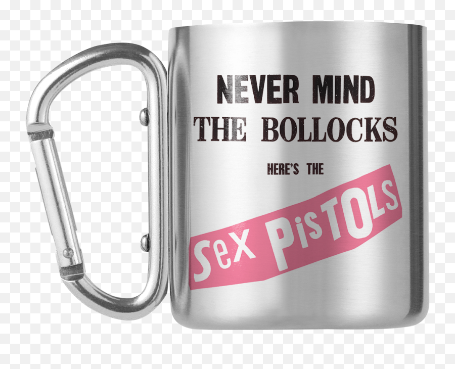 Sex Pistols Never Mind The Bollocks Carabiner Mug - Framed Never Mind The Bollocks Emoji,Emoji Mugs