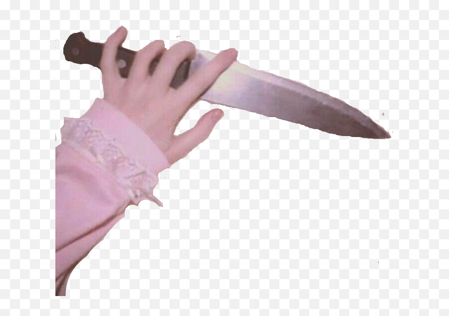 Knife Pink Sticker - Collectible Knife Emoji,Knife Hand Emoji
