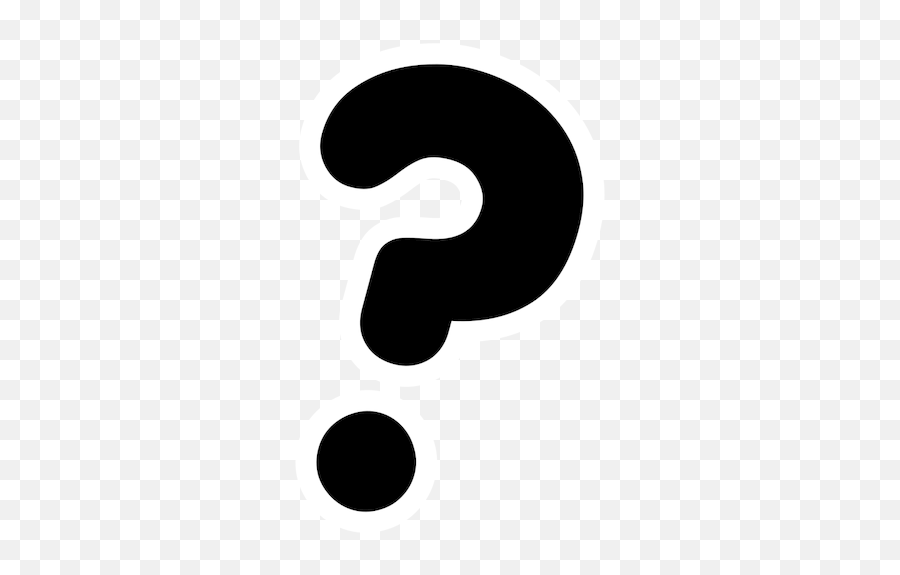 Silhouette Of A Question Mark - Question Mark Clipart Emoji,Green Checkmark Emoji