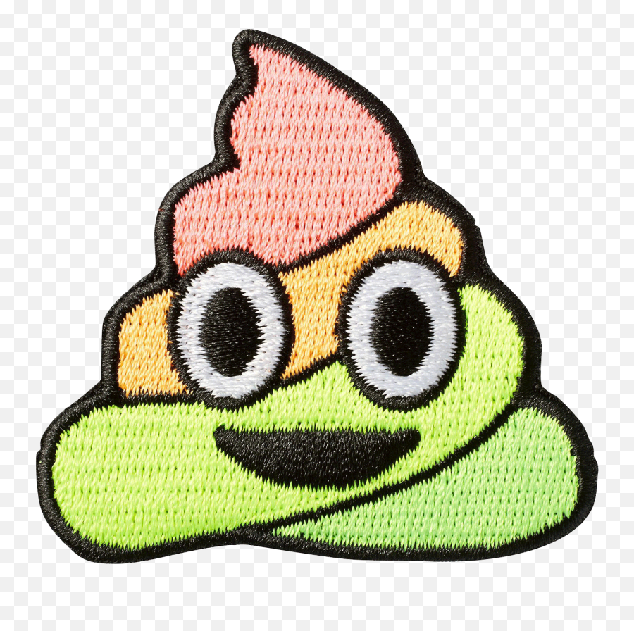 Poo Emoji Png Picture - Poop Emoji Patch,Neon Emoji