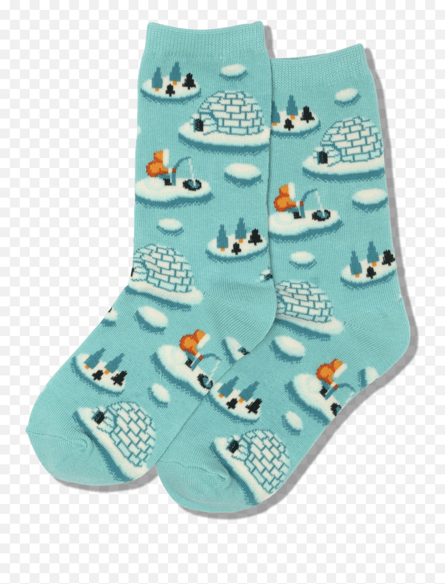 Kids Igloos Crew Socks - Sock Emoji,Igloo Emoji