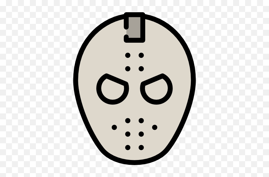6580 Mask Free Clipart - Jason Hockey Mask Outline Emoji,Hockey Mask Em...