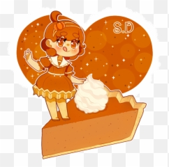 Download Hd Pumpkin Pie By Vocalo - Pumpkin Pie Chibi Emoji,Pumpkin Pie Emoji