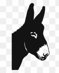 Clip Art Scalable Vector Graphics - Transparent Donkey Head Silhouette Emoji,Donkey Emoticon