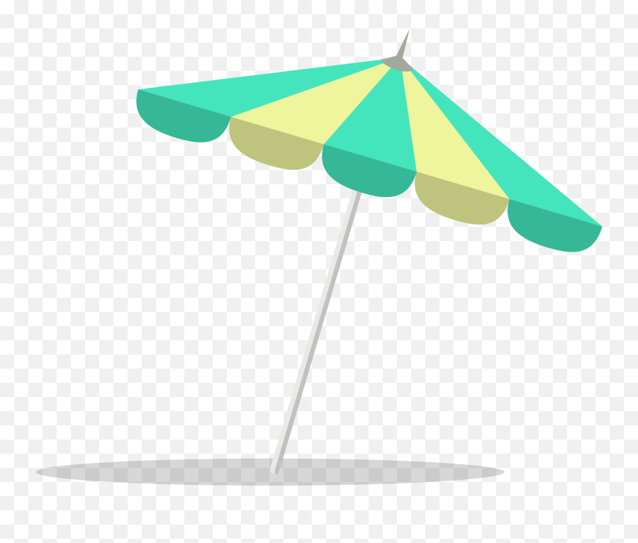 Beach Umbrella Flat Design - Beach Umbrella Flat Design Emoji,Beach Umbrella Emoji