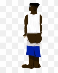 Mooning Blackmale Butts Character Edrion Jones Is Mooni - Briefs Emoji,Mooning Emoji