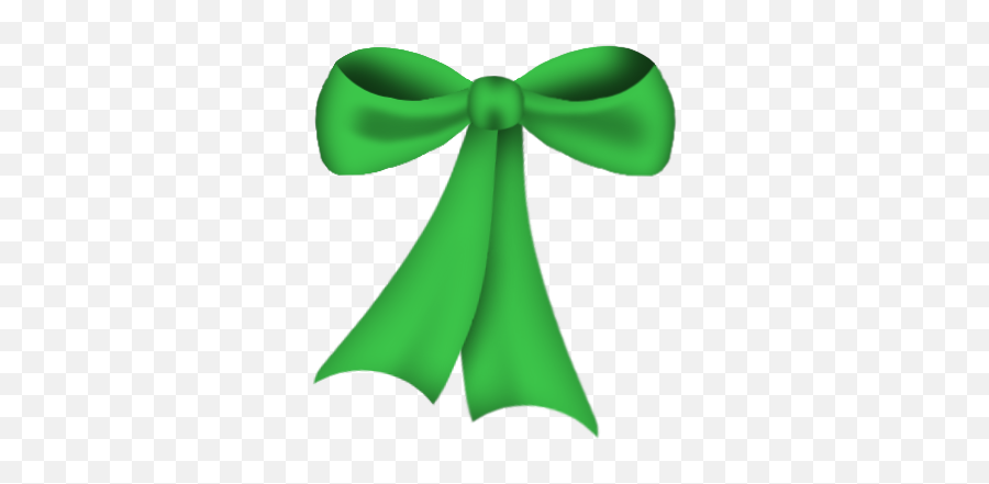 Green Ribbon Bow Saintpatricksday Spring - Satin Emoji,Green Ribbon Emoji