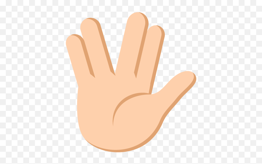 Vulcan Salute Emoji Emoticon Vector - Vulcan Salute Icon Vector,Iphone Ring Emoji