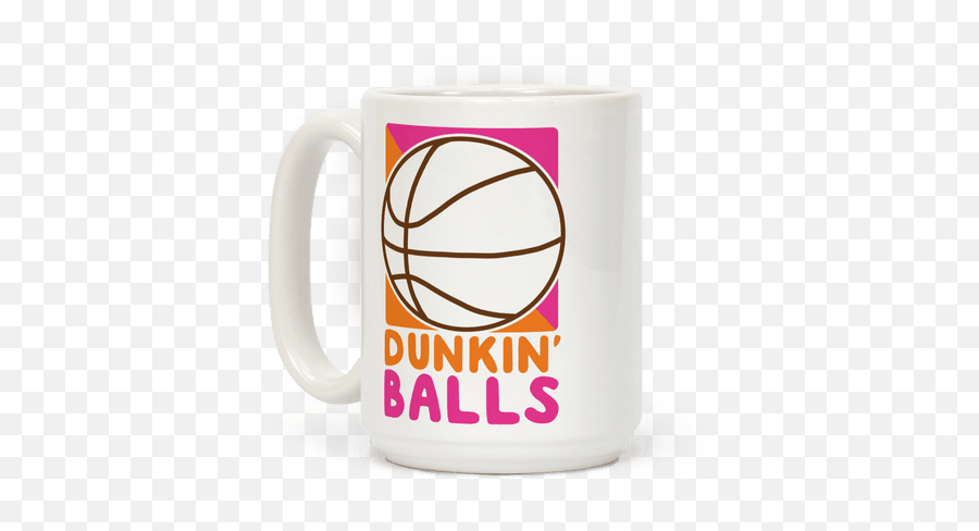 Funny Donut Pun T - Mug Emoji,Basketball Donut Coffee Emoji