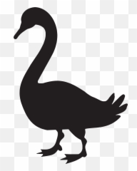 Goose Duck Silhouette Clip Art - Goose Silhouette Clip Art Emoji,Goose Emoji