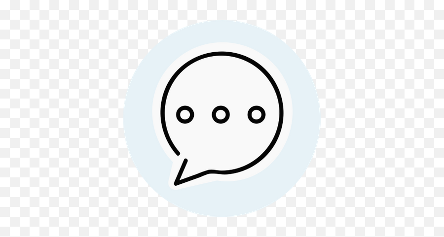 Basic Speech Bubble Graphic - Circle Emoji,Speech Bubble Emoticon