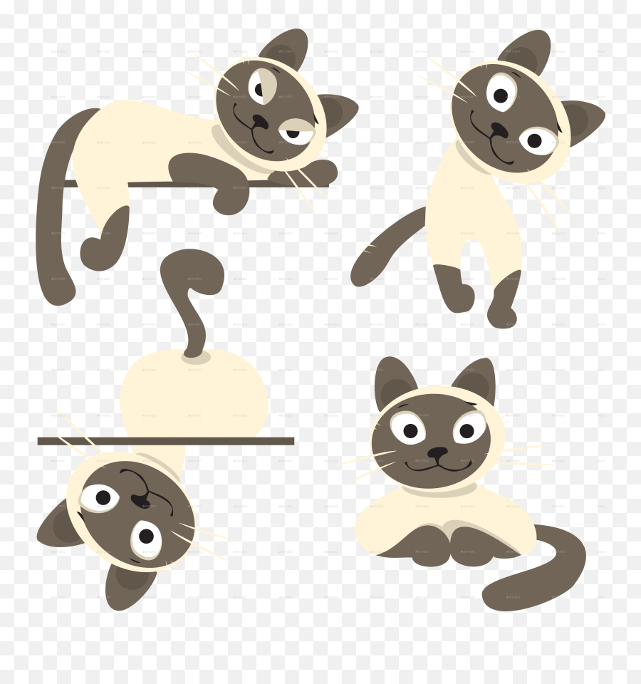 Cartoon Cat Png - Siamese Cat Emoji 2053893 Vippng Seminario Santo Toribio,Cat Emoji