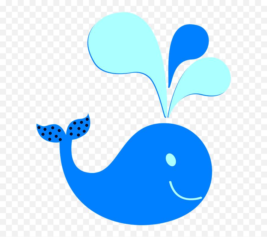 Polka Dot Whale New Color Clip Art - Kids Baby Whales Drawing Packworks Emoji,Whale Emoji