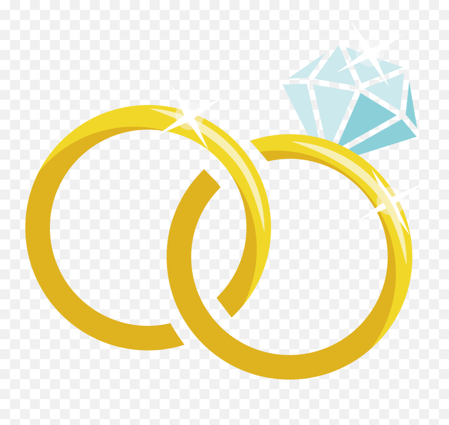 Material Vector Marriage Wedding Ring - Transparent Background Wedding Ring Clipart Emoji,Diamond Emoticon